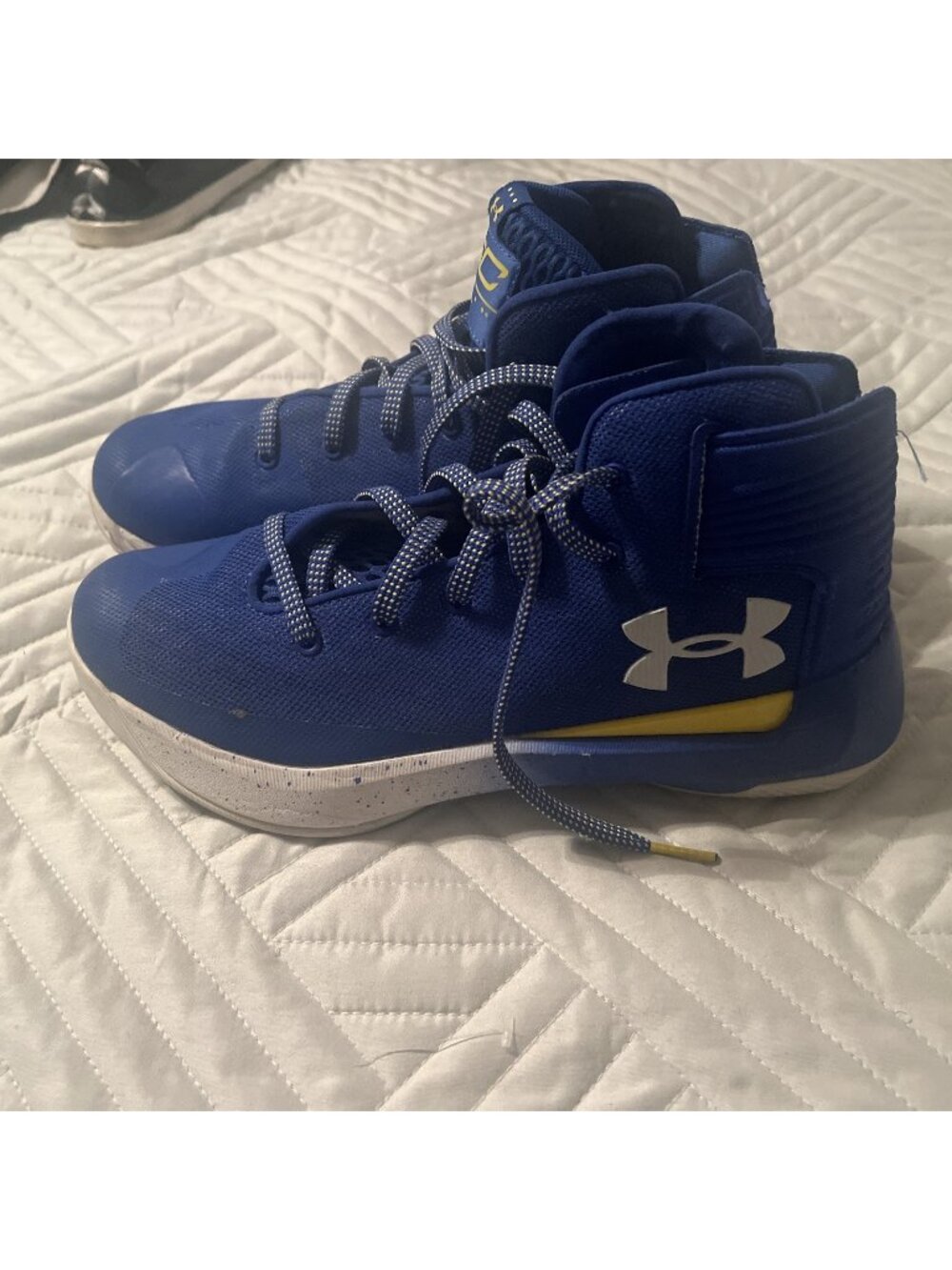Under Armour Steph Curry Golden State C3 Blue Shoe 1295998-400 Youth Boy Sz 7
